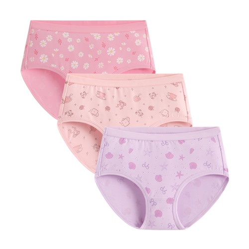 莫代爾印花三角內褲(3入)-童