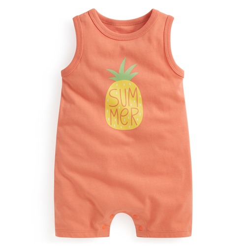 純棉水果印花無袖連身衣-Baby