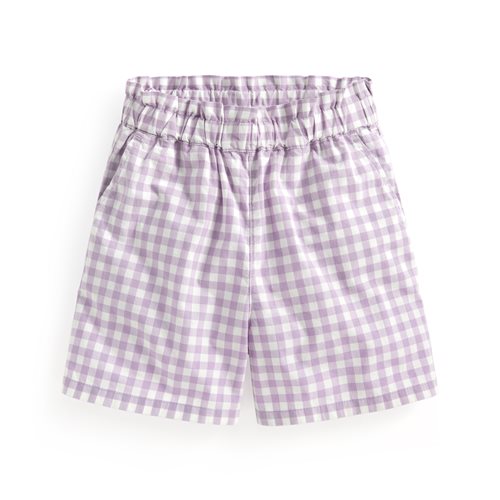 純棉輕便格紋短褲-童