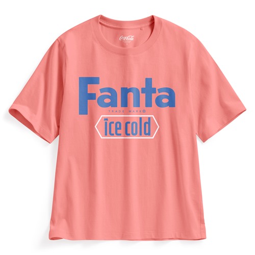 可口可樂寬版印花T恤-11-女