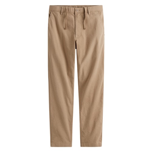 棉麻休閒長褲-男