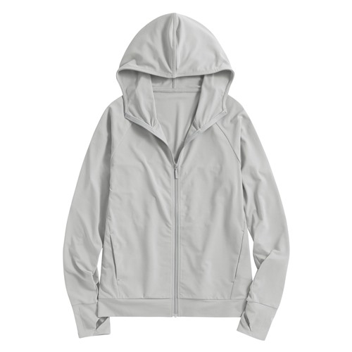 吸排抗UV網眼連帽外套-女