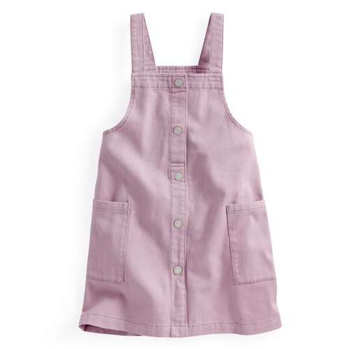 多色牛仔吊帶裙-童