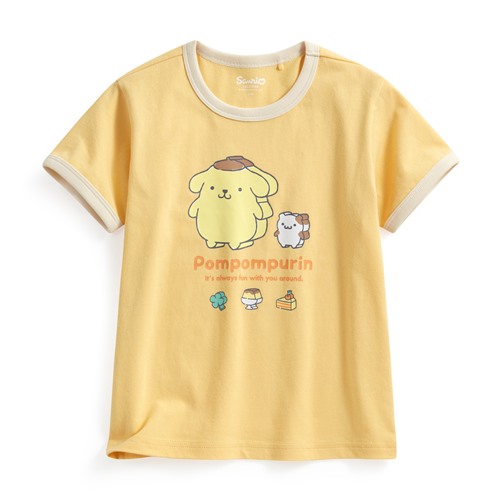 三麗鷗羅紋配色印花T恤-19-童