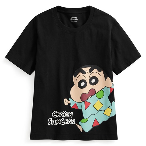 蠟筆小新厚版印花T恤-08-女