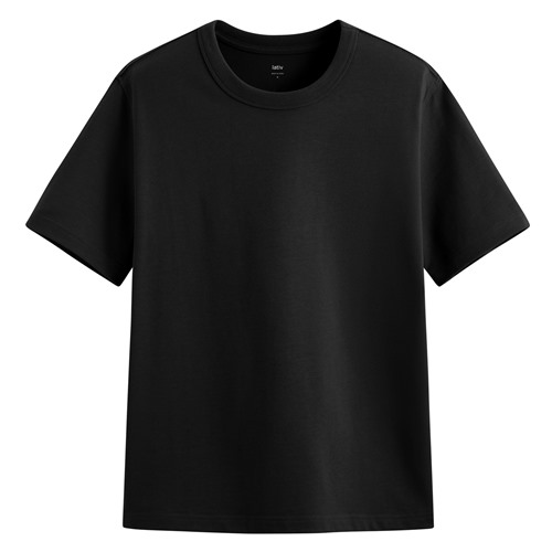 純棉厚磅圓領T恤-男