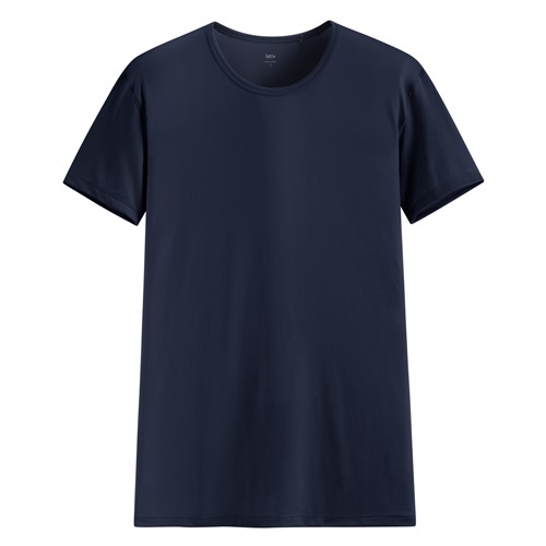 輕涼網眼圓領短袖T恤-男