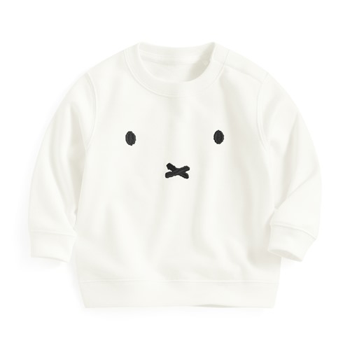 Miffy毛圈電繡圓領衫-01-Baby