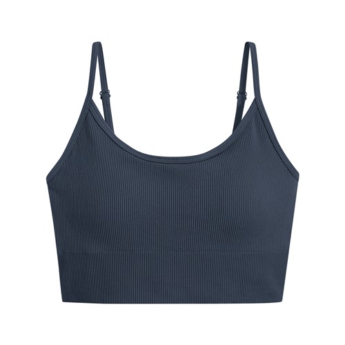 無縫Bra短版細肩帶背心-女