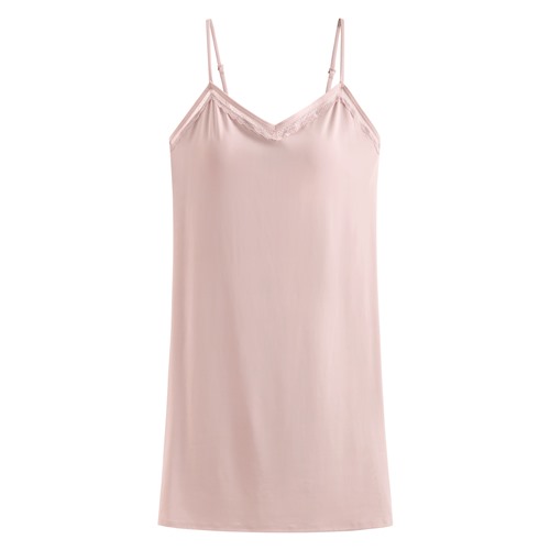 輕涼可拆式Bra細肩帶家居洋裝-女