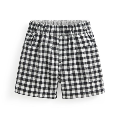 純棉格紋口袋短褲-Baby