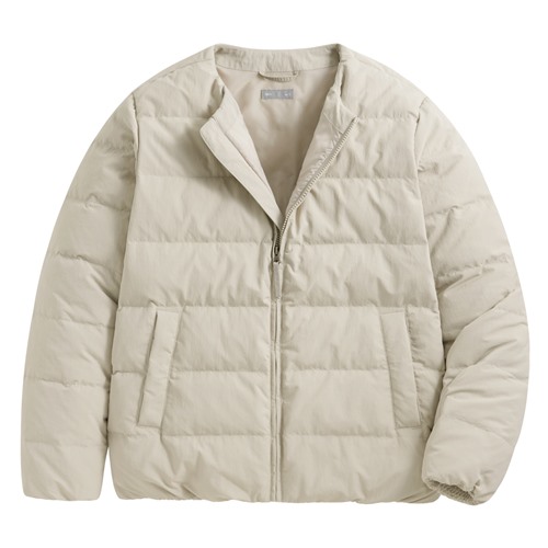 極暖羽絨無領外套-男