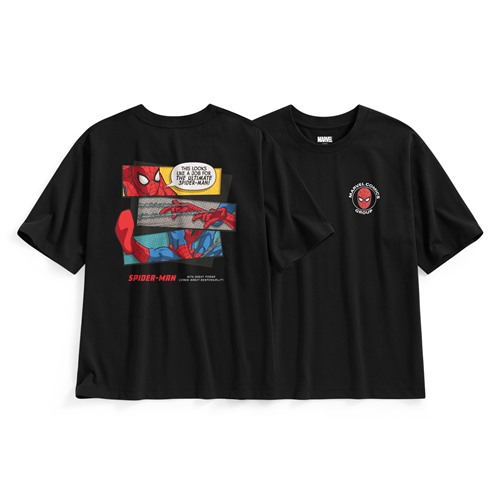 漫威系列寬版印花T恤-01-男