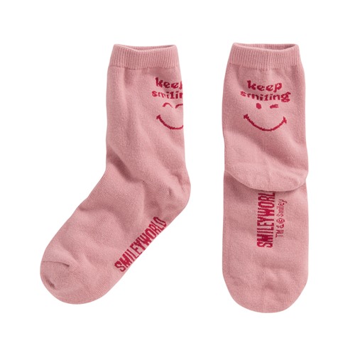 SmileyWorld®文字中筒襪-童