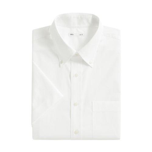 商務彈性短袖襯衫-男