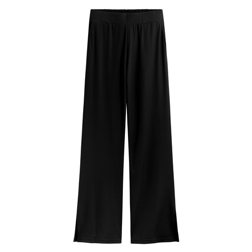 輕涼羅紋側開衩長褲-女