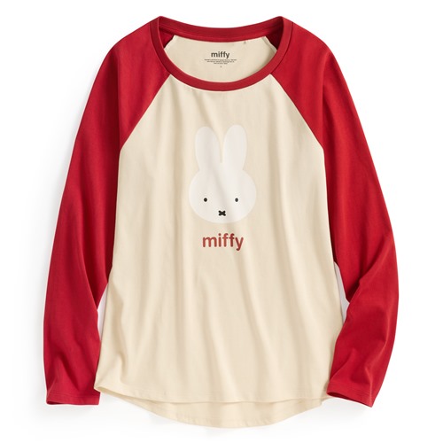 Miffy and Friends拉克蘭長袖印花T恤-04-女