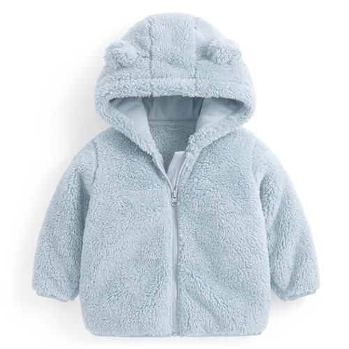 長刷毛造型連帽外套-Baby