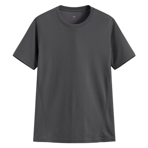 涼感網眼圓領T恤-男