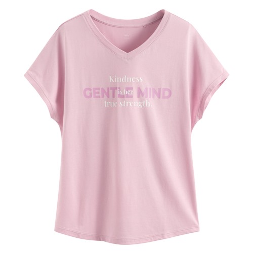 莫代爾V領文字上衣-02-女