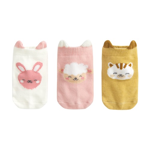 動物造型短襪(3入)-Baby