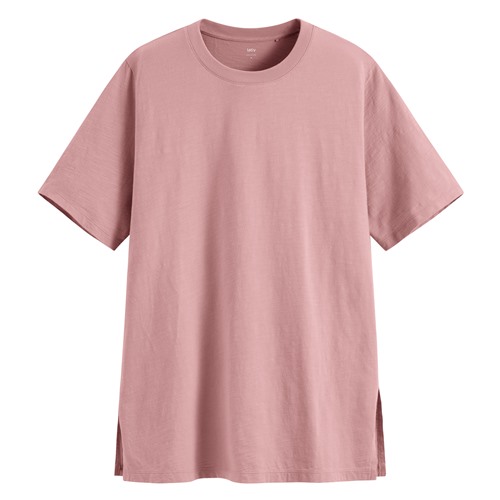 竹節棉寬鬆長版T恤-女