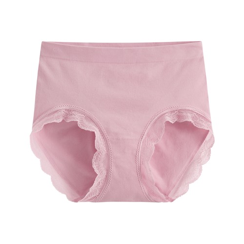 無縫蕾絲高腰內褲-女