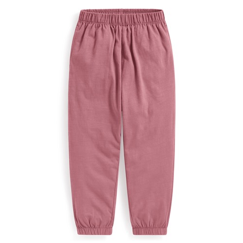 竹節棉束口褲-童