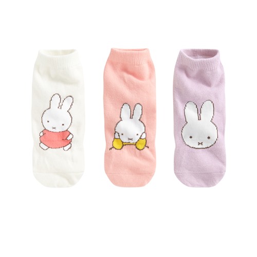 Miffy提花中筒襪(3入)-Baby