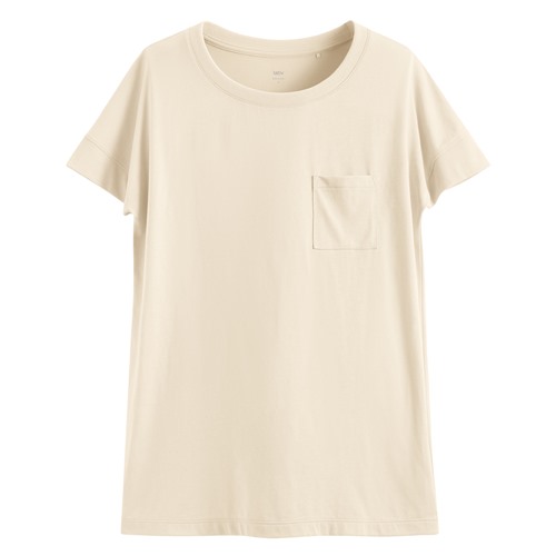 莫代爾口袋短袖T恤-女