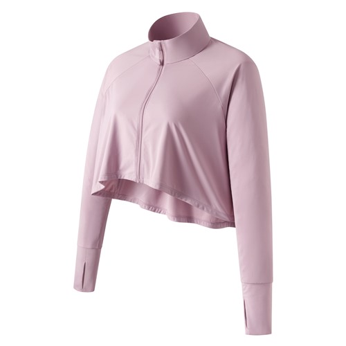 涼感抗UV寬襬立領外套-女