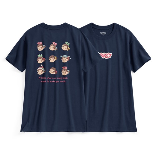 PEKO & POKO寬長版印花T恤-01-女