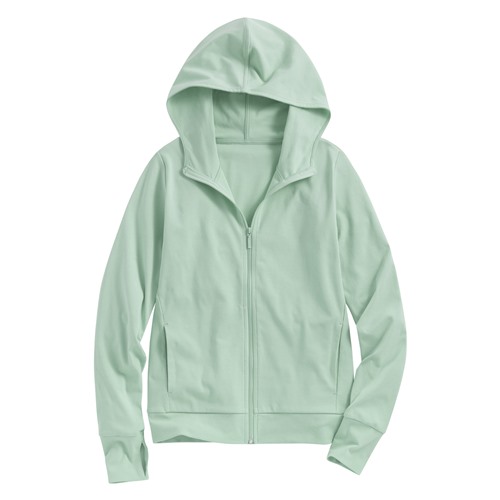 抗UV羅紋連帽外套-女