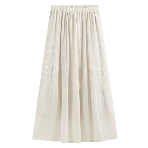 細褶雪紡長裙-女