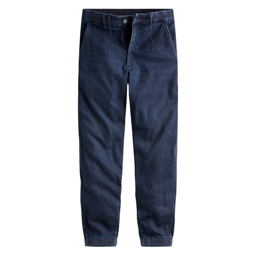 輕量牛仔束口褲-男