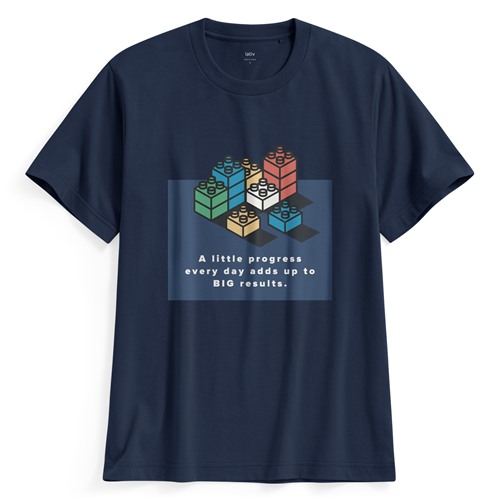 文字印花T恤-08-男