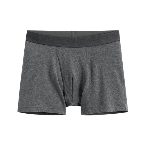 棉質中腰平口內褲-男