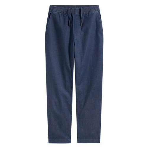 軟牛仔九分褲-男