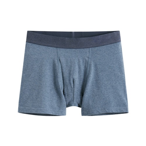 棉質中腰平口內褲-男