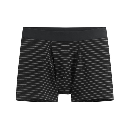 棉質中腰條紋平口內褲-男