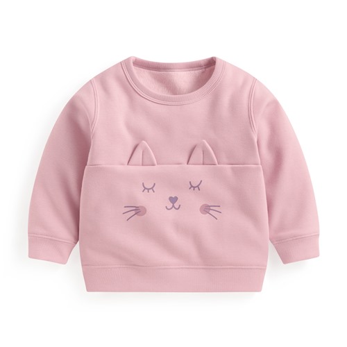 毛絨動物造型圓領上衣-Baby