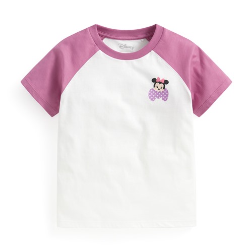 迪士尼系列純棉拉克蘭袖印花T恤-童