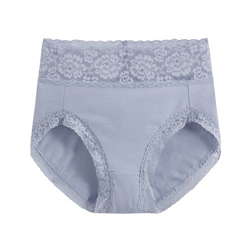 棉質蕾絲高腰內褲-女