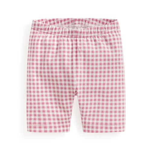 彈力格紋五分內搭褲-Baby