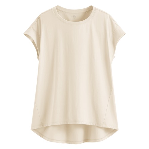 柔滑棉連袖抽皺上衣-女