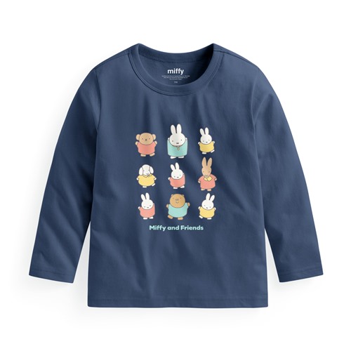 Miffy and Friends長袖印花T恤-06-童