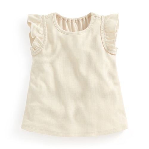 羅紋荷葉袖上衣-Baby