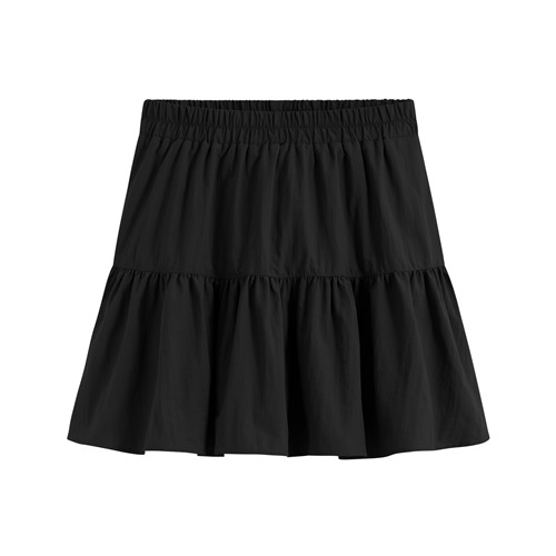 鬆緊腰頭蛋糕褲裙-女