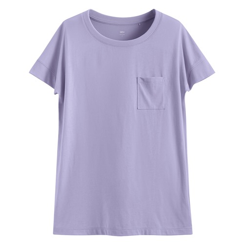 莫代爾口袋短袖T恤-女