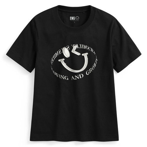 S.W.SMILEY®厚版印花T恤-05-女